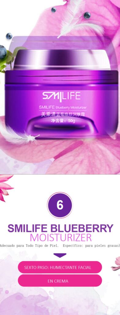 Humectante facial en Crema